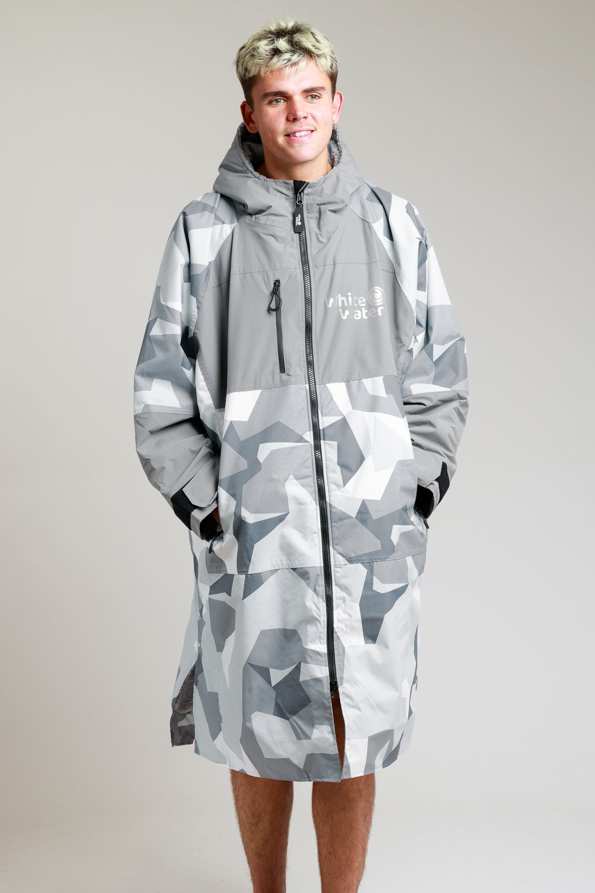 Adults Hard Shell Robe - Arctic Camo