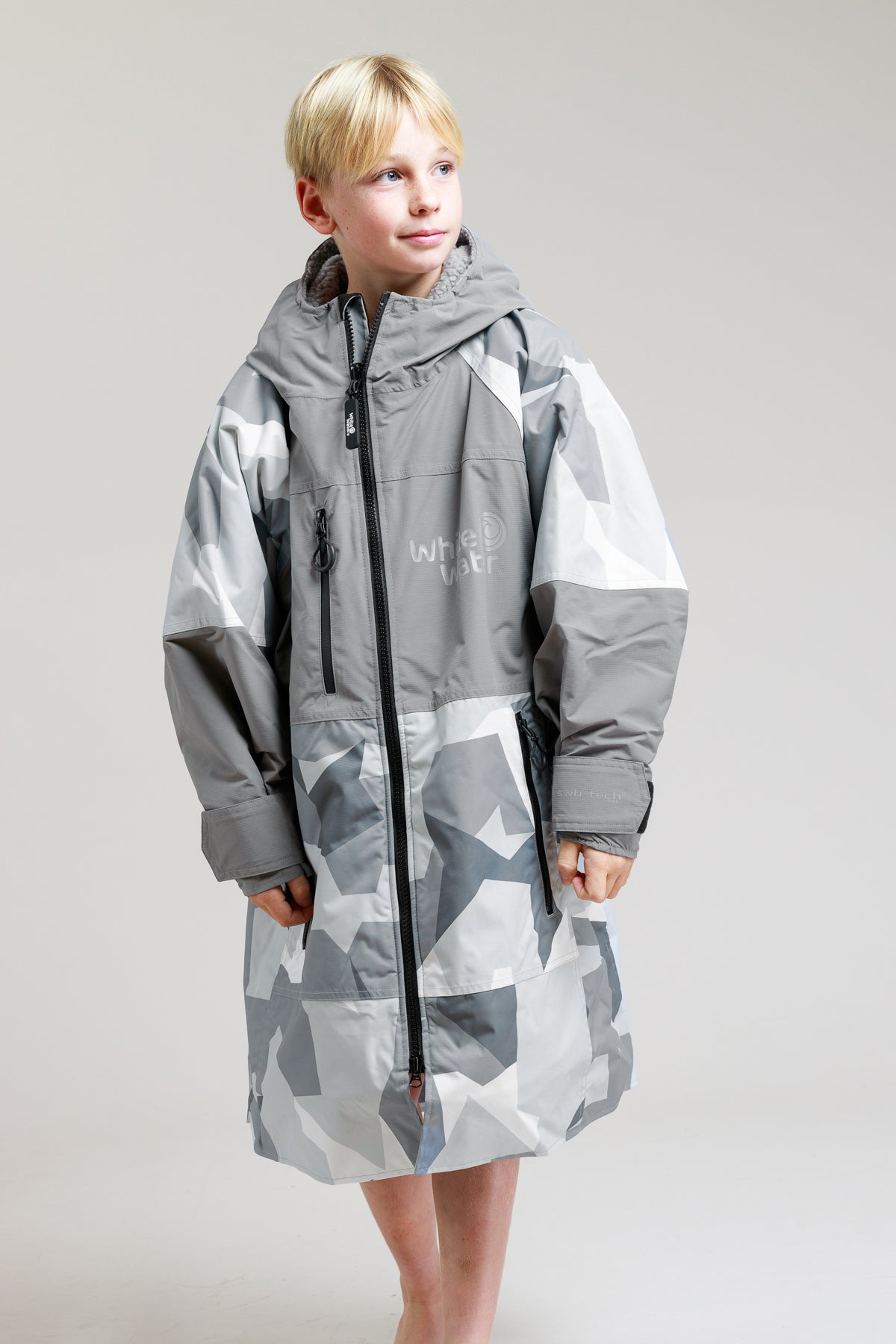 Hartschalen-Bademantel für Kinder – Arctic Camo