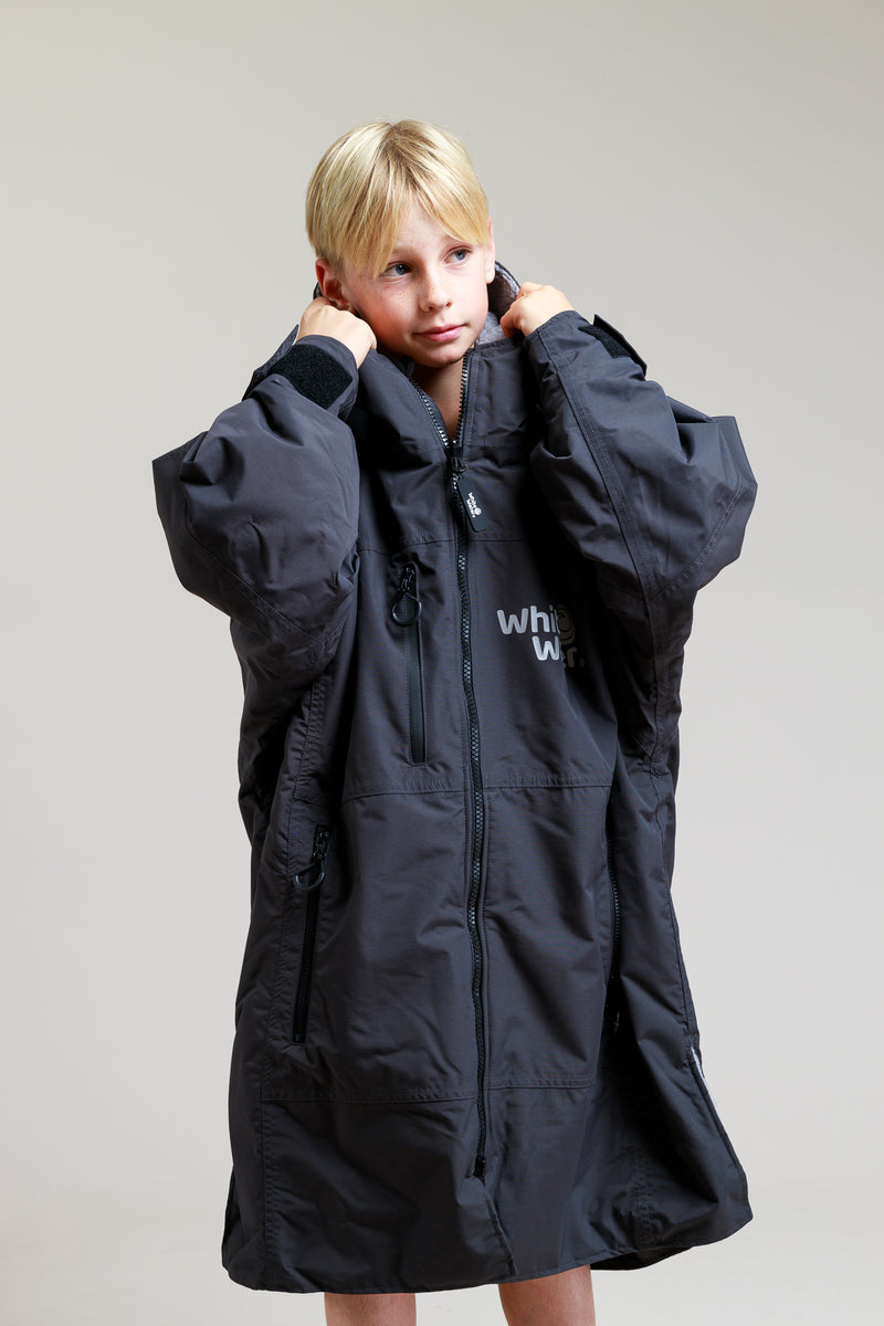 Kids Hard Shell Robe  - Black