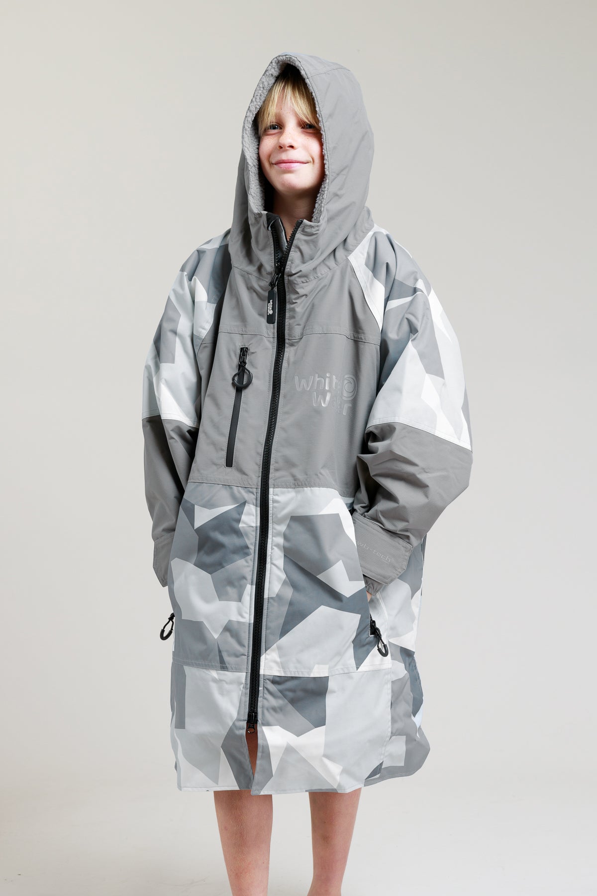 Hartschalen-Bademantel für Kinder – Arctic Camo