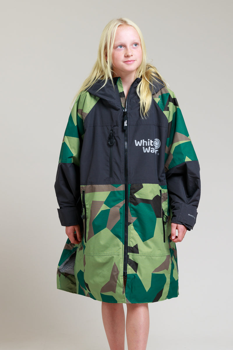Hartschalen-Bademantel für Kinder – Camo