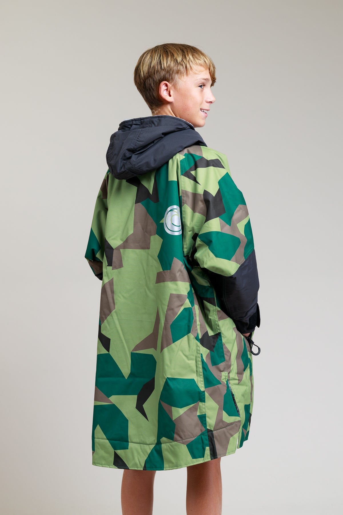 Hartschalen-Bademantel für Kinder – Camo