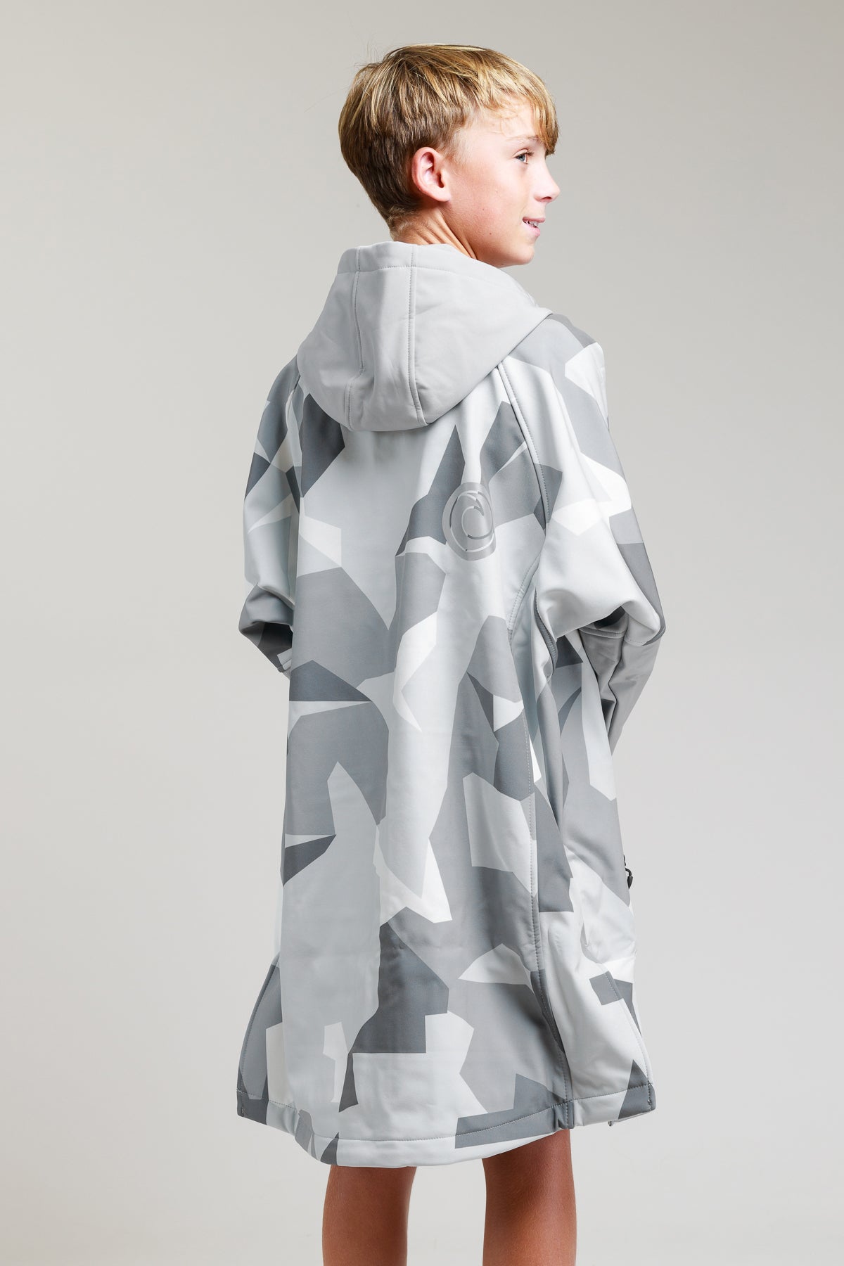 Kids Soft Shell Robe - Arctic Camo