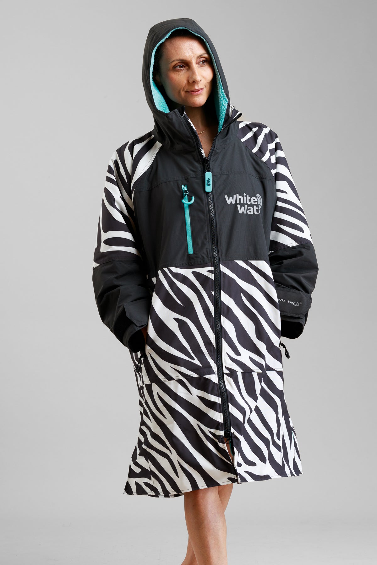 Adults Hard Shell Robe - Zebra Print- Limited Edition