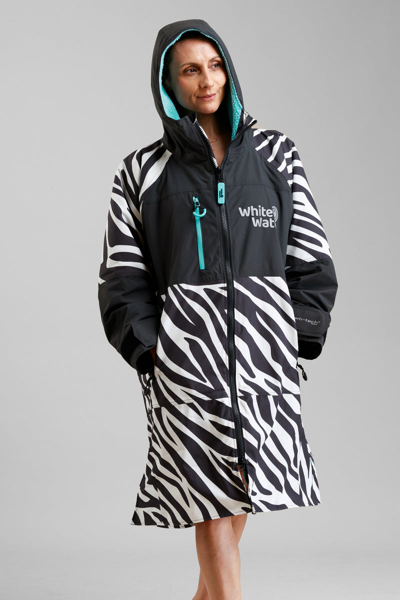 Adults Hard Shell Robe - Zebra Print- Limited Edition