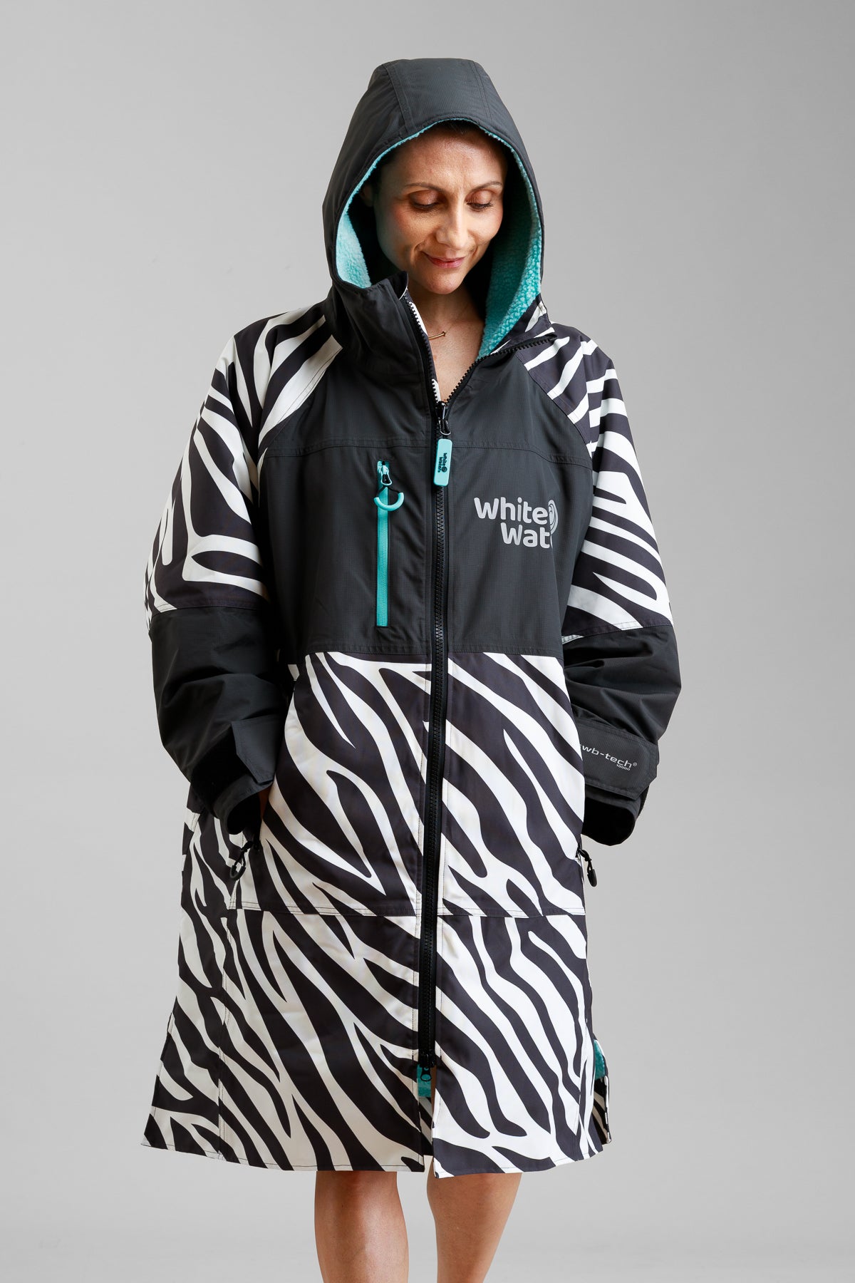 Adults Hard Shell Robe - Zebra Print- Limited Edition
