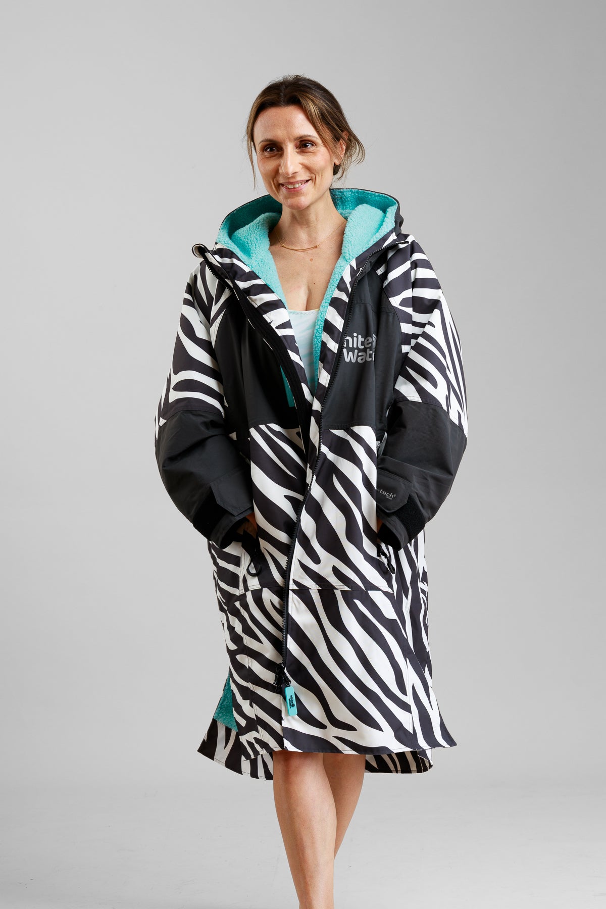 Adults Hard Shell Robe - Zebra Print- Limited Edition