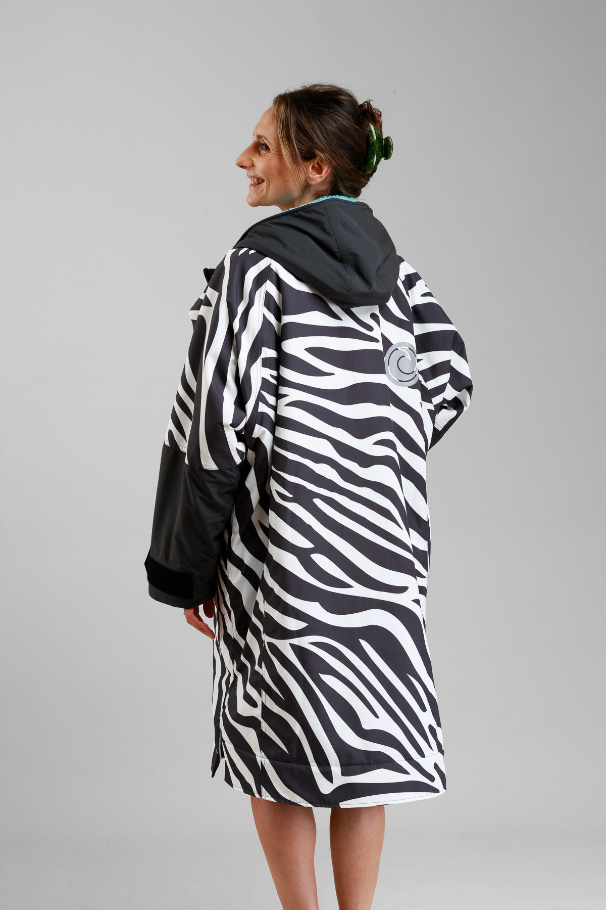 Adults Hard Shell Robe - Zebra Print- Limited Edition