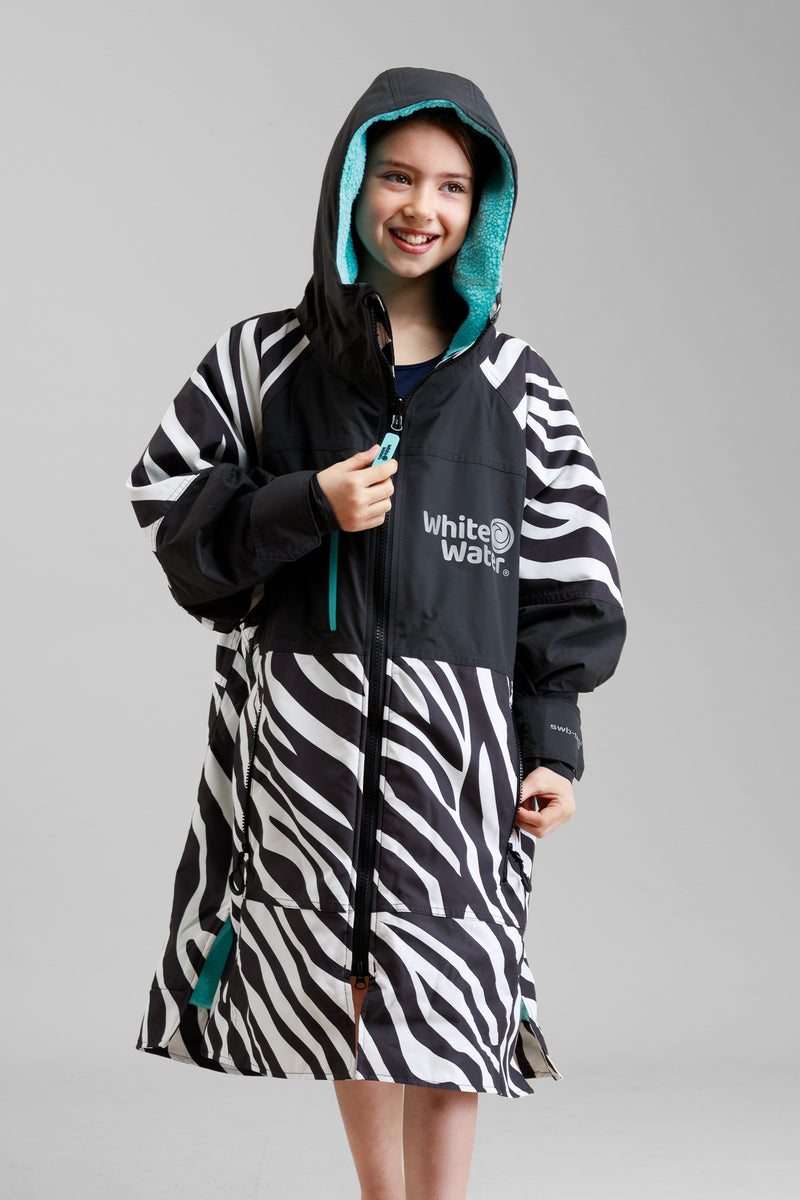 Kids Hard Shell Robe - Zebra Print- Limited Edition