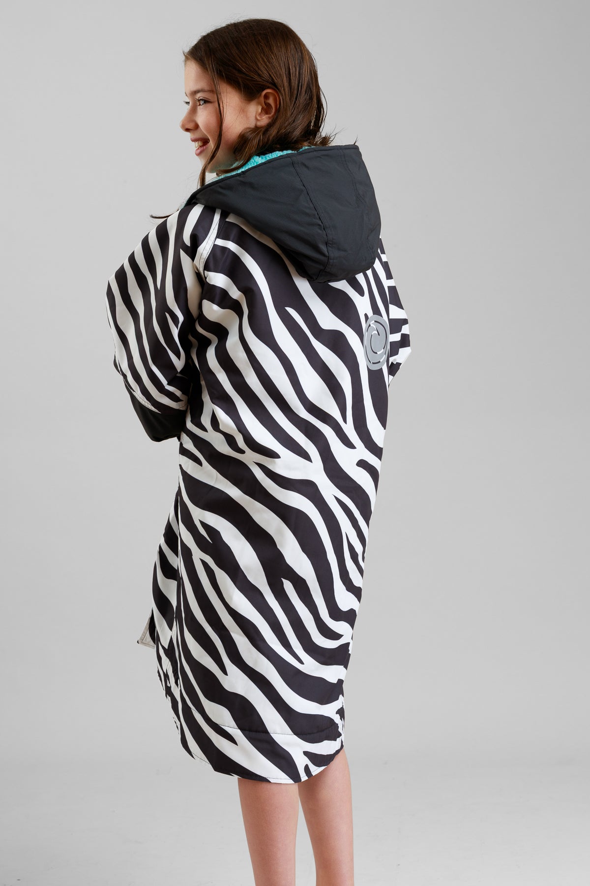 Kids Hard Shell Robe - Zebra Print- Limited Edition