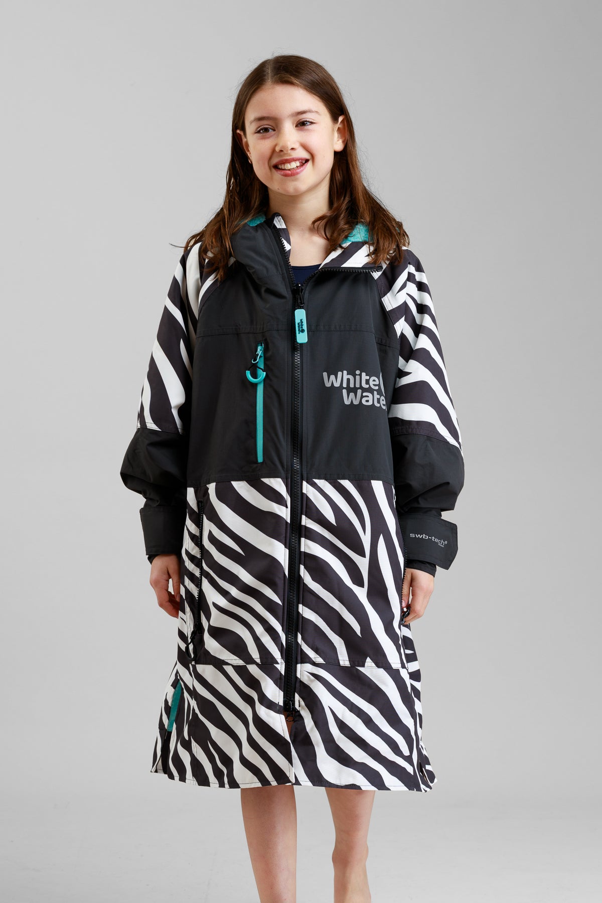 Kids Hard Shell Robe - Zebra Print- Limited Edition
