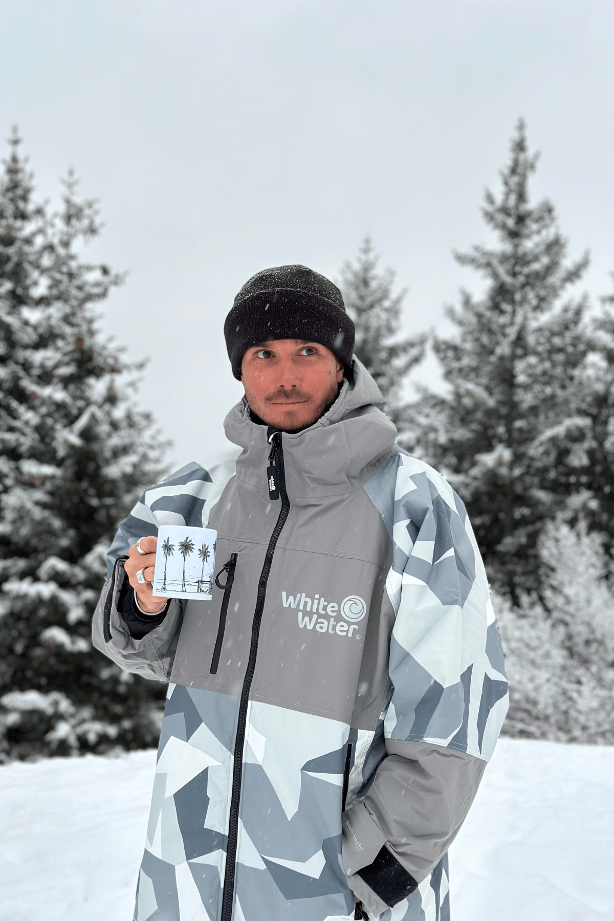 Adults Hard Shell Robe - Arctic Camo