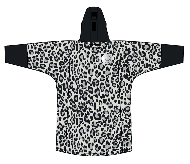 Adults Hard Shell Robe - Snow Leopard- Limited Edition