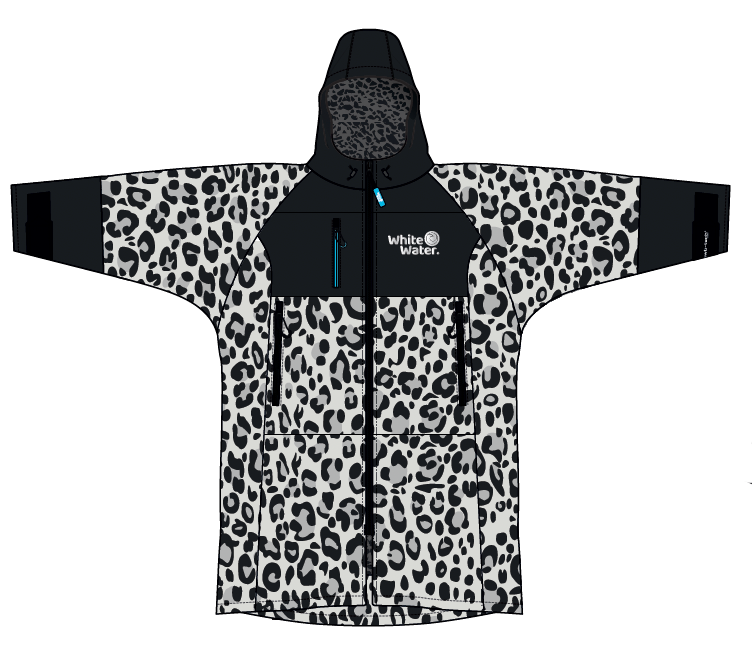 Adults Hard Shell Robe - Snow Leopard- Limited Edition