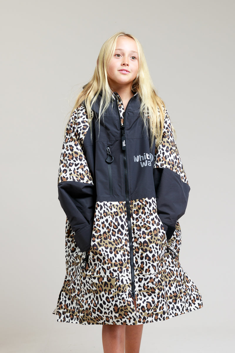 Kids Hard Shell Robe  - Leopard Print