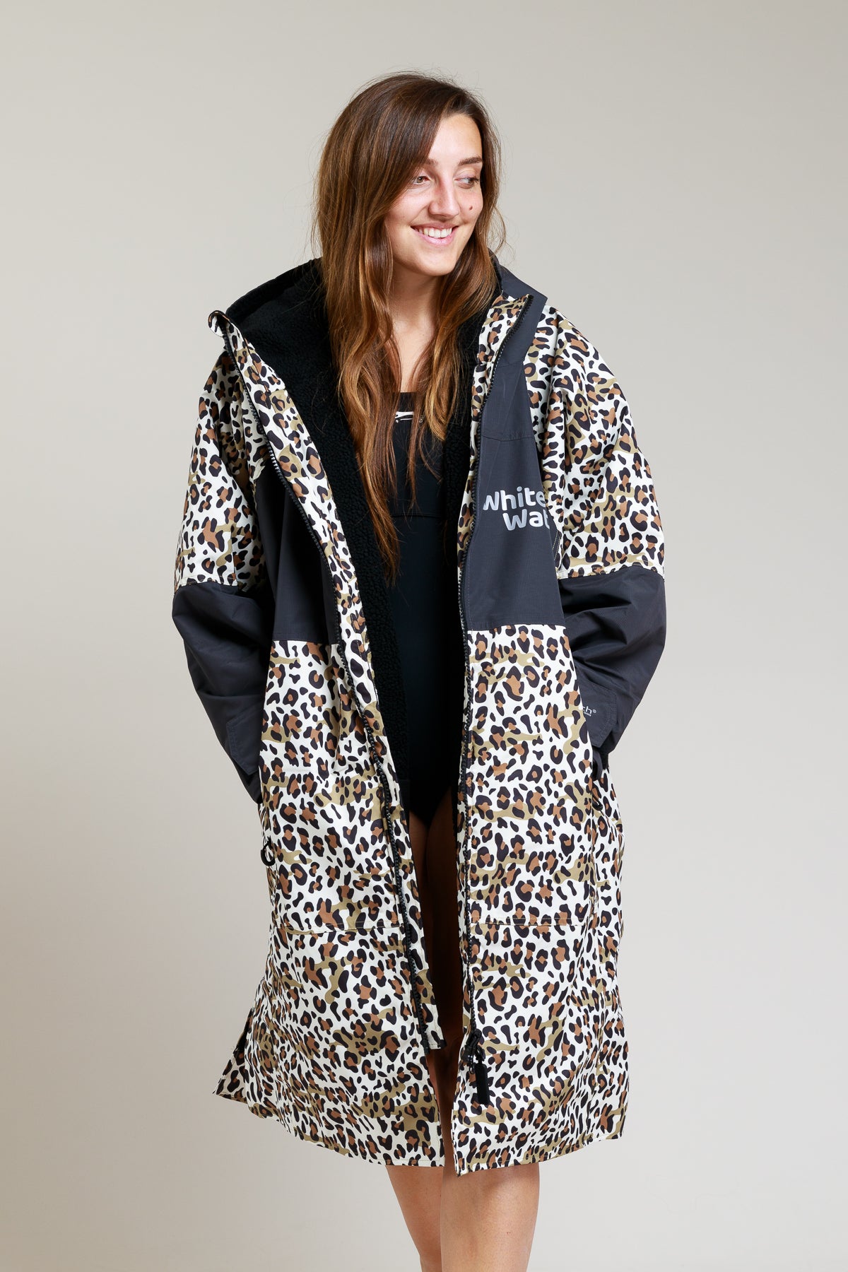 Adults Hard Shell Robe - Leopard Print