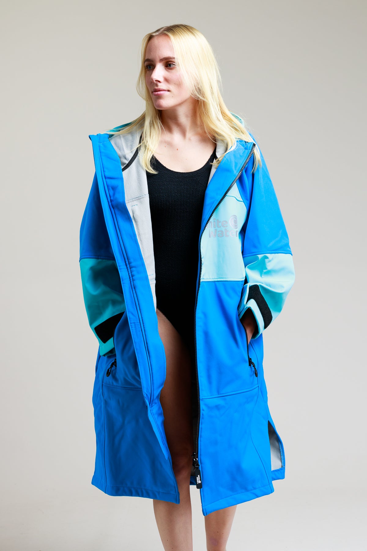 Soft Shell Robe for voksne - koboltblå