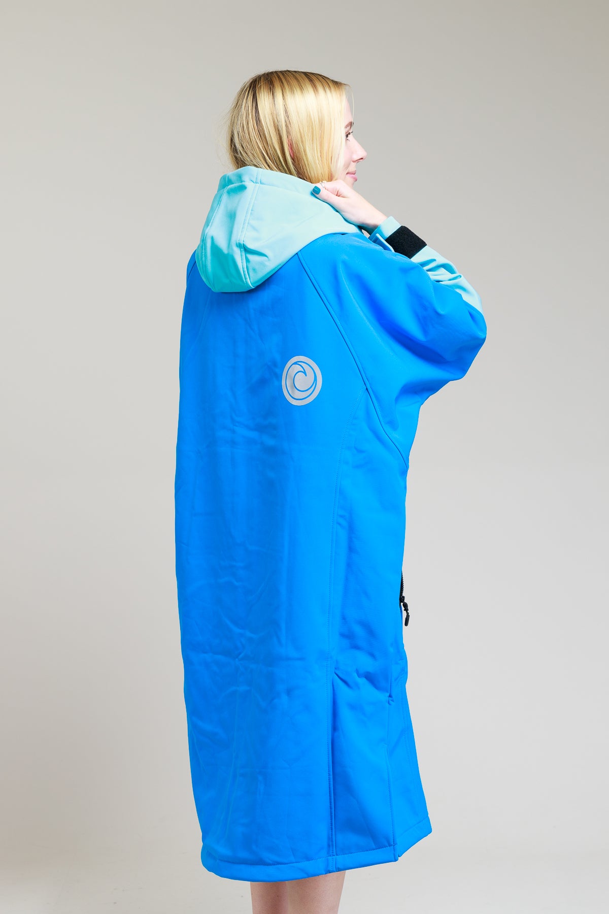 Softshell badjas voor volwassenen - kobaltblauw